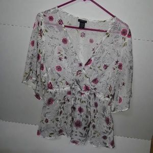 TORRID FLORAL BLOUSE